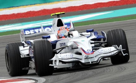 Robert Kubica podczas treningu na torze w Sepang