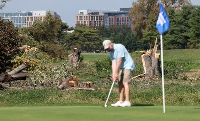 East Potomac Golf Links po wycince drzew