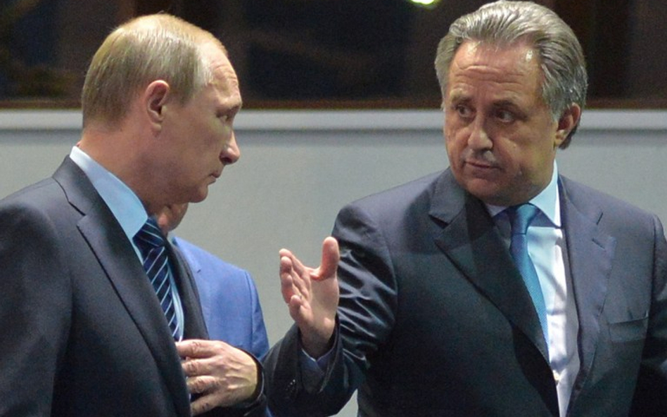 Prezydent Rosji Władimir Putin i minister sportu Witalij Mutko