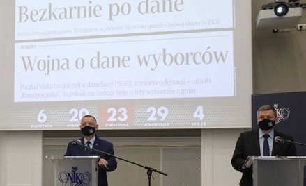 Konferencja prasowa w siedzibie NIK w Warszawie