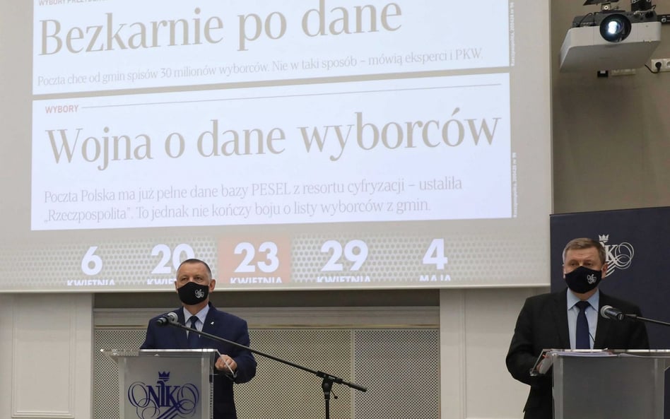 Konferencja prasowa w siedzibie NIK w Warszawie