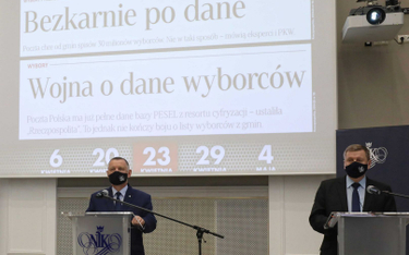Konferencja prasowa w siedzibie NIK w Warszawie