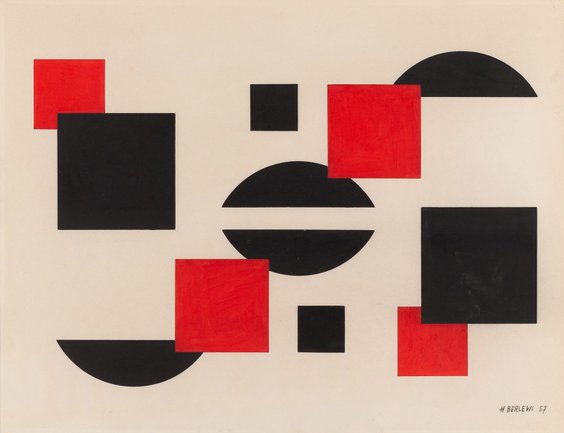 Kolekcjonerów zainteresuje litografia Henryka Berlewiego