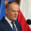 Premier Donald Tusk podczas oświadczenia przed wylotem do Paryża