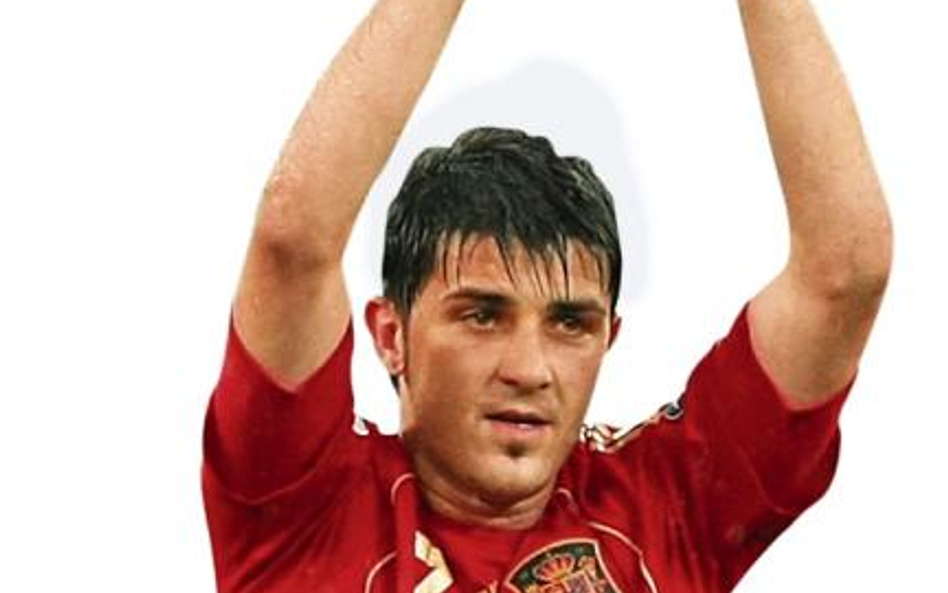 David Villa: trzy gole i spór o piłkę