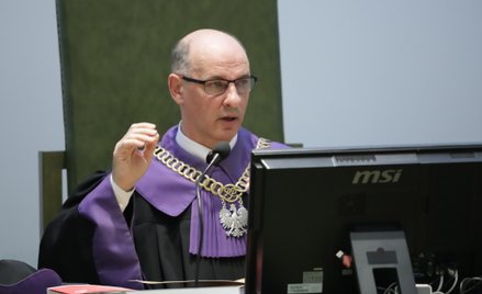 Sędzia SN Jarosław Matras na sali rozpraw Sądu Najwyższego w Warszawie, 12 grudnia 2023 r.
