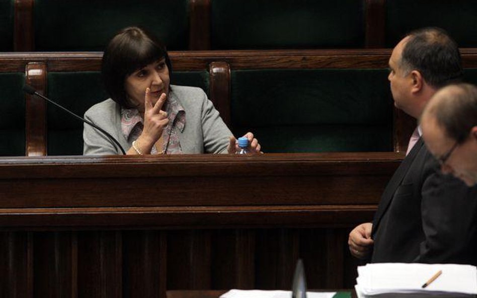 Minister Jolanta Fedak w Sejmie