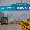 Most Zjednoczenia, prowadzący w stronę Korei Północnej, w pobliżu strefy zdemilitaryzowanej (DMZ) w 