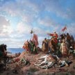 Stanisław Chlebowski "Bitwa pod Warną". Polski artysta żyjący w latach 1835 - 1884, był malarzem na 