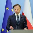 Minister finansów i gospodarki Andrzej Domański podczas konferencji prasowej po zakończonym posiedze