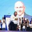 Premier Nikol Paszynian w czasie wiecu swojej partii