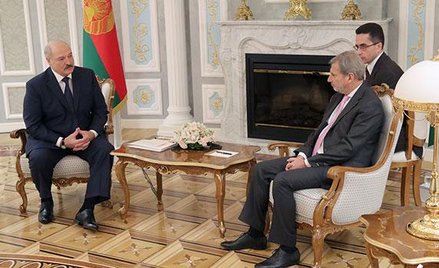 Aleksandr Łukaszenki i Johannes Hahn