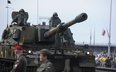 Samobieżna haubica 155 mm K9 A1 z 18. Dywizji Zmechanizowanej na defiladzie z okazji Święta Wojska P