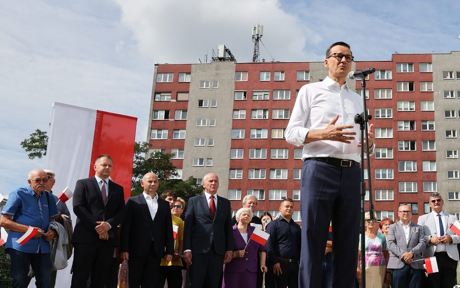 PiS przez tydzień będzie prezentowało poszczególne punkty programu. Na zdjęciu Mateusz Morawiecki za