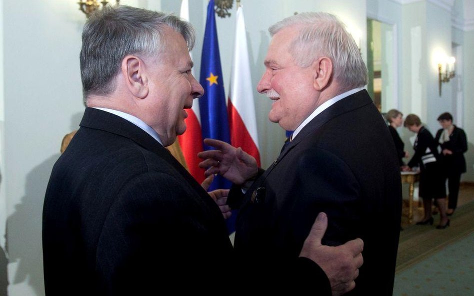 Bogdan Borusewicz i Lech Wałęsa