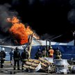 Strażacy na miejscu ataku rosyjskiego drona