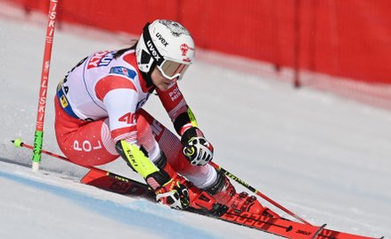Maryna Gąsienica-Daniel na trasie giganta w Cortina d’Ampezzo