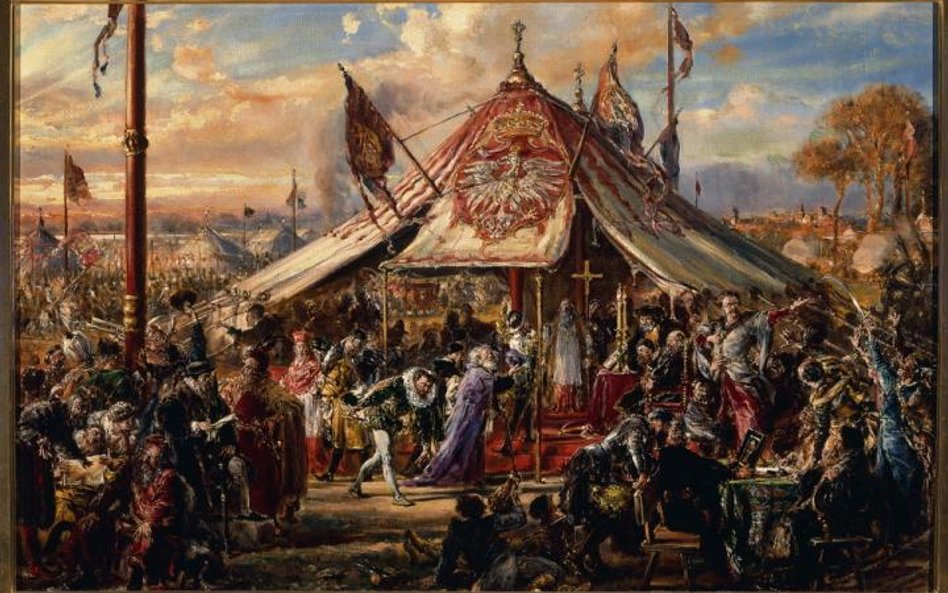 „Złota wolność – Elekcja 1573 roku”. Niebo pogodne, Matejko i historycy Szkoły Krakowskiej – chmurni