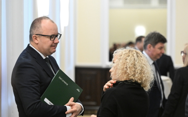 Minister sprawiedliwości Adam Bodnar podczas posiedzenia rządu