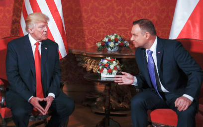 Donald Trump (na zdjęciu z Andrzejem Dudą podczas wizyty w Warszawie) pozytywnie odpowiadał na obawy