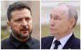 Wołodymyr Zełenski i Władimir Putin