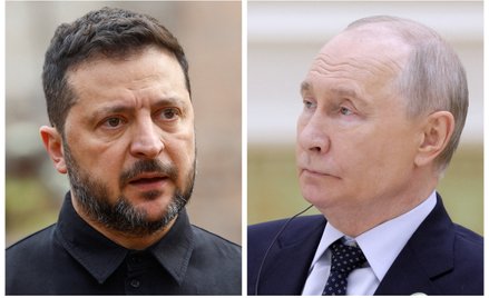 Wołodymyr Zełenski i Władimir Putin