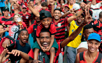 Kibice Flamengo po zwycięstwie ich zespołu w finale Copa Libertadores