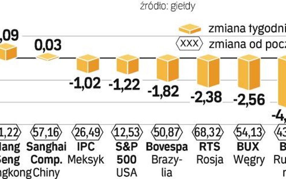 W ostatnim tygodniu większość indeksów straciła na wartości. Ale od początku roku akcje przyniosły n