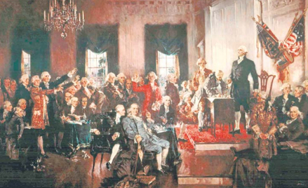 Podpisanie Konstytucji Stanów Zjednoczonych 17 września 1787 r. w Filadelfii