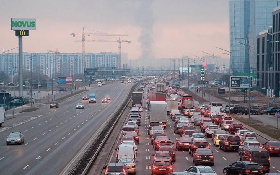 Czwartkowy poranek, jedna z głównych tras wyjazdowych ze stolicy