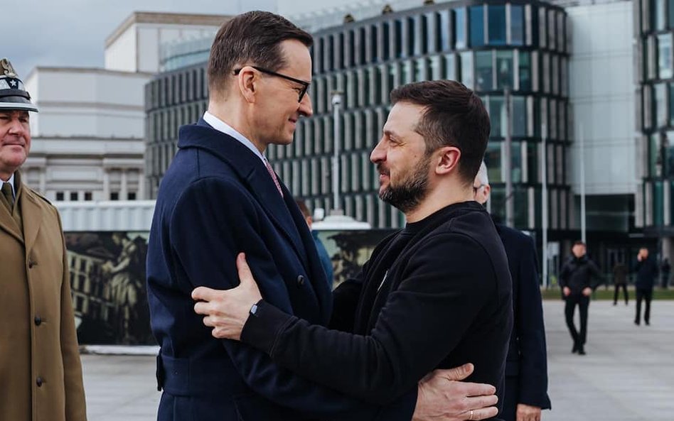 Mateusz Morawiecki i Wołodymyr Zełenski