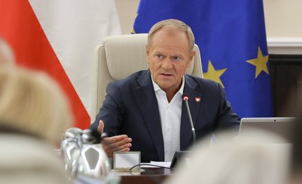 Warszawa, 24.09.2024. Premier Donald Tusk podczas posiedzenia rządu w siedzibie Kancelarii Prezesa R