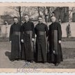 Kleryk Jan Macha (drugi z lewej) z kolegami ze Śląskiego Seminarium Duchownego w Krakowie, marzec 19
