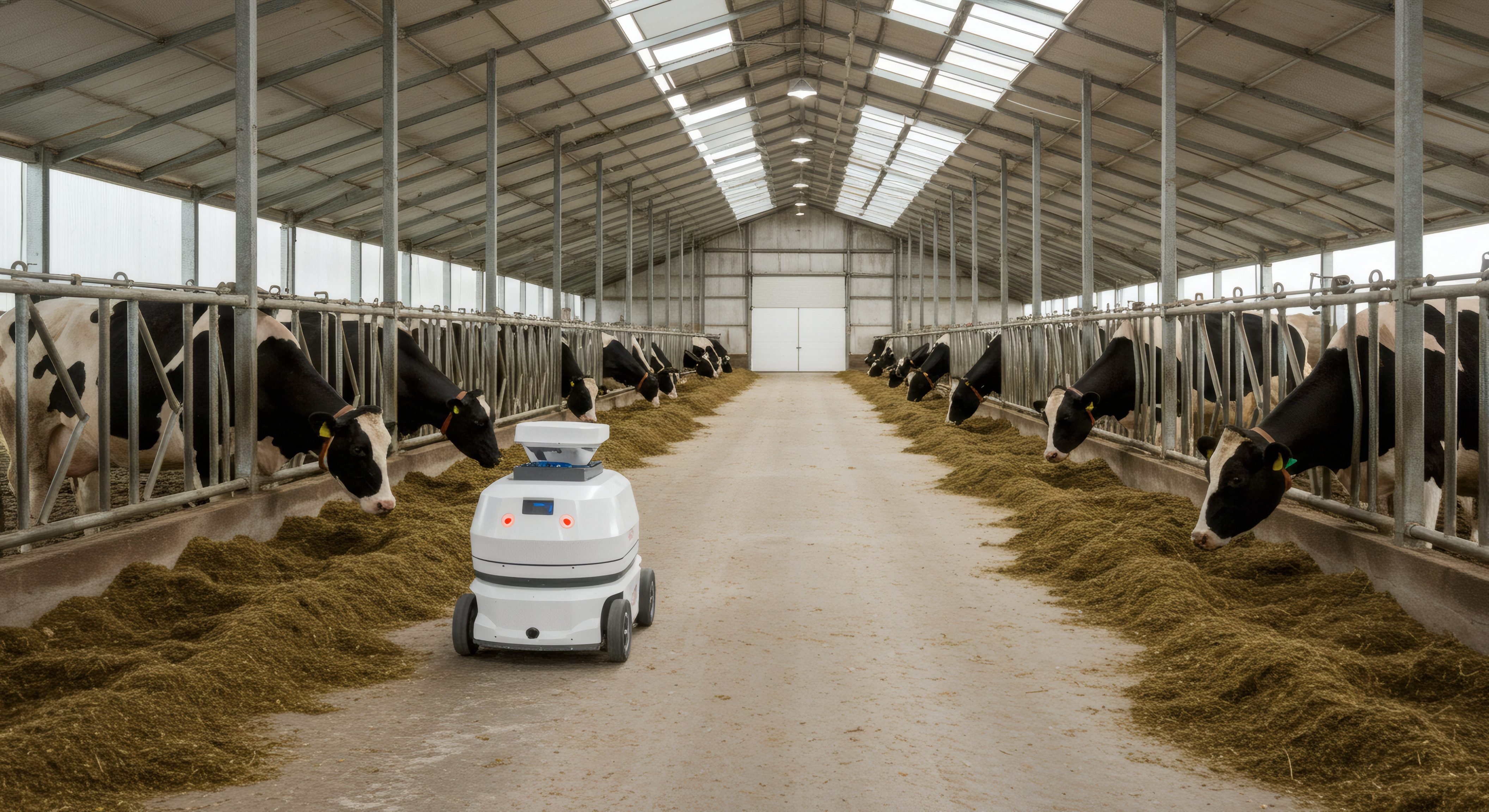 Roboty w oborach. Wieś wchodzi w XXI wiek