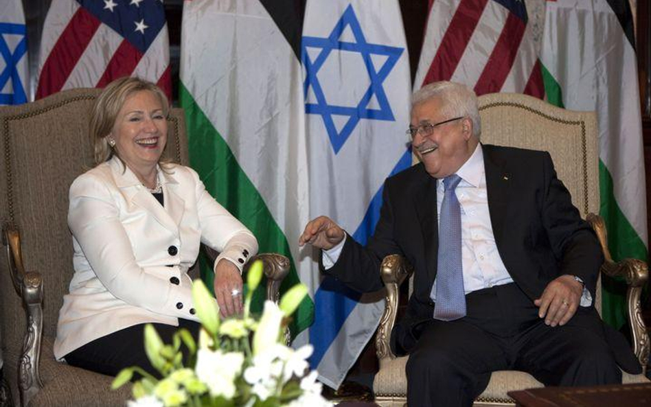 Hillary Clinton i prezydent Autonomii Palestyńskiej Mahmud Abbas