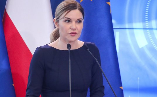 Szefowa CBA Agnieszka Kwiatkowska-Gurdak przemawia na konferencji "Jak skutecznie walczyć z korupcją