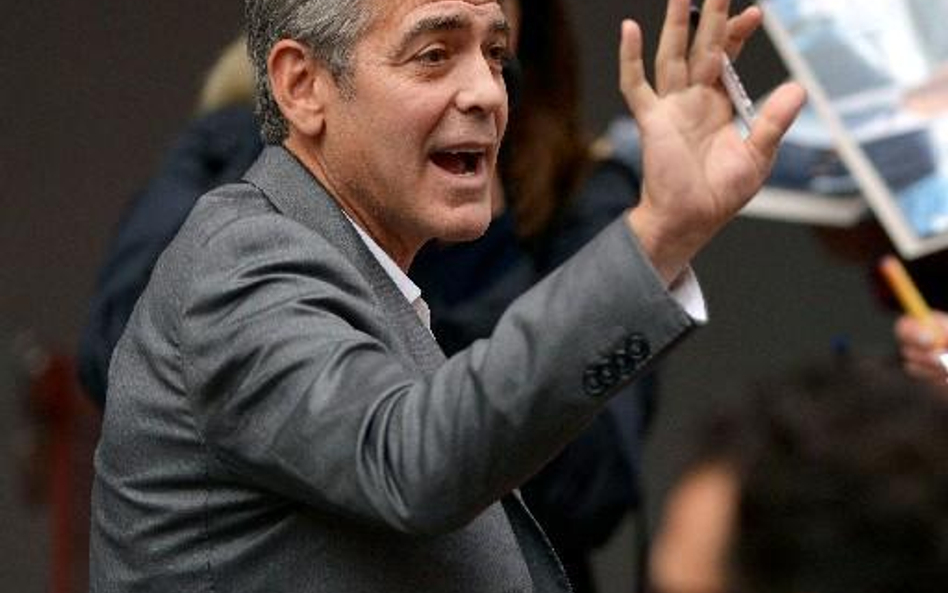 George Clooney chętnie wypowiada się na tematy polityczne; AFP/JOHANNES EISELE