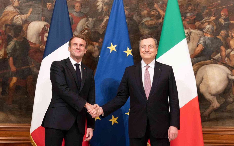 Emmanuel Macron i Mario Draghi