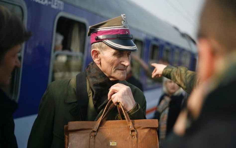 Pasażerowie pociągu specjalnego