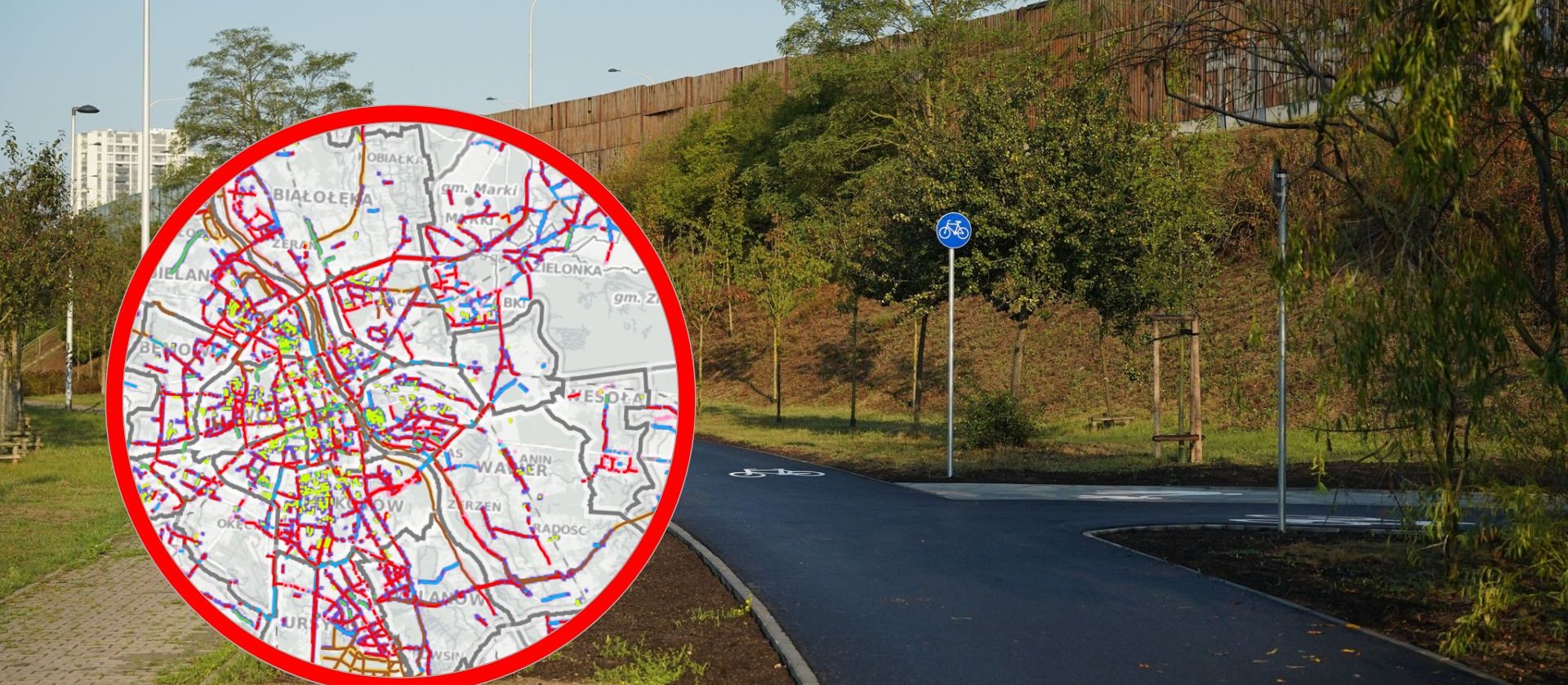 Nowa rowerowa mapa Warszawy. Przekroczono 850 km infrastruktury dla cyklistów