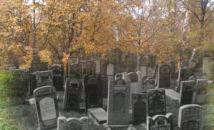 Montaż zdjęcia współczesnego i archiwalnego z lat 50. XX w. Dziś na cmentarzu w Sochaczewie pozostał