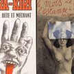 Roland Topor, z lewej: Roland Topor, plakat, który reklamował pismo satyryczne „Hara-Kiri”, 1961 rok