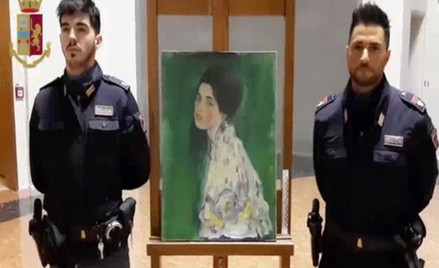 Obraz ukryty w ścianie galerii to skradzione dzieło Klimta