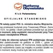 Co mają mówić posłowie PO