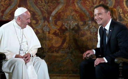 Papież i Andrzej Duda kilka minut rozmawiali w cztery oczy
