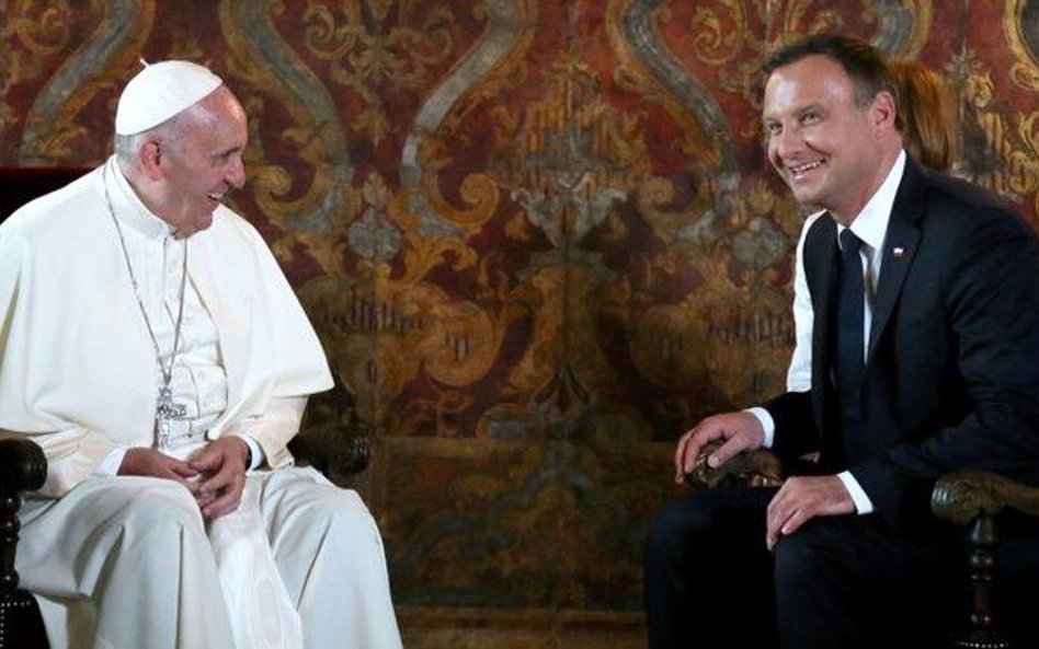 Papież i Andrzej Duda kilka minut rozmawiali w cztery oczy