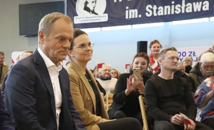 Donald Tusk i Wioletta Paprocka-Ślusarska