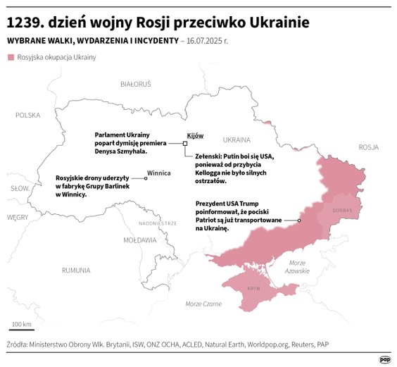 Tak wyglądała sytuacja na froncie w 1239 dniu wojny