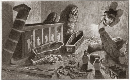 Niestety, gdy archeolodzy odkrywają grobowiec, zbyt często okazuje się, że rabusie dotarli tam przed