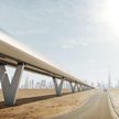 Na razie system Hyperloop można obejrzeć tylko na wizualizacjach. W tle wieże Dubaju.